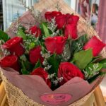 12 Stems Local Red Roses Bouquet