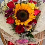 Single Sunflower Bouquet